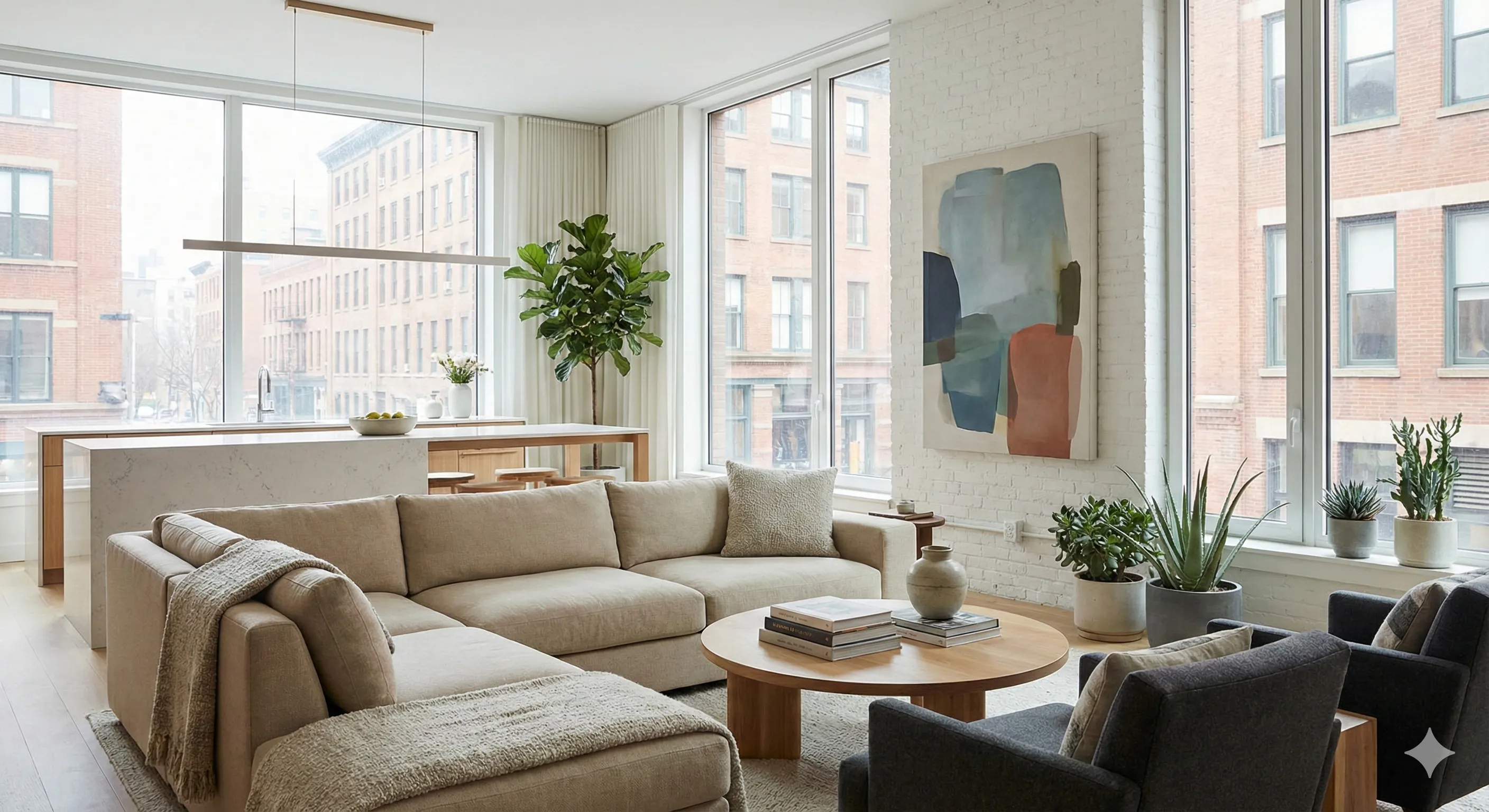 Modern interior design showcase featuring contemporary styling trends for U.S. apartments and homes